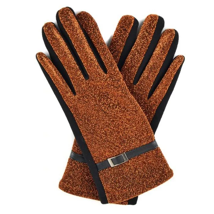 2-Pack: Women's Sparkly Touch Screen Winter Gloves