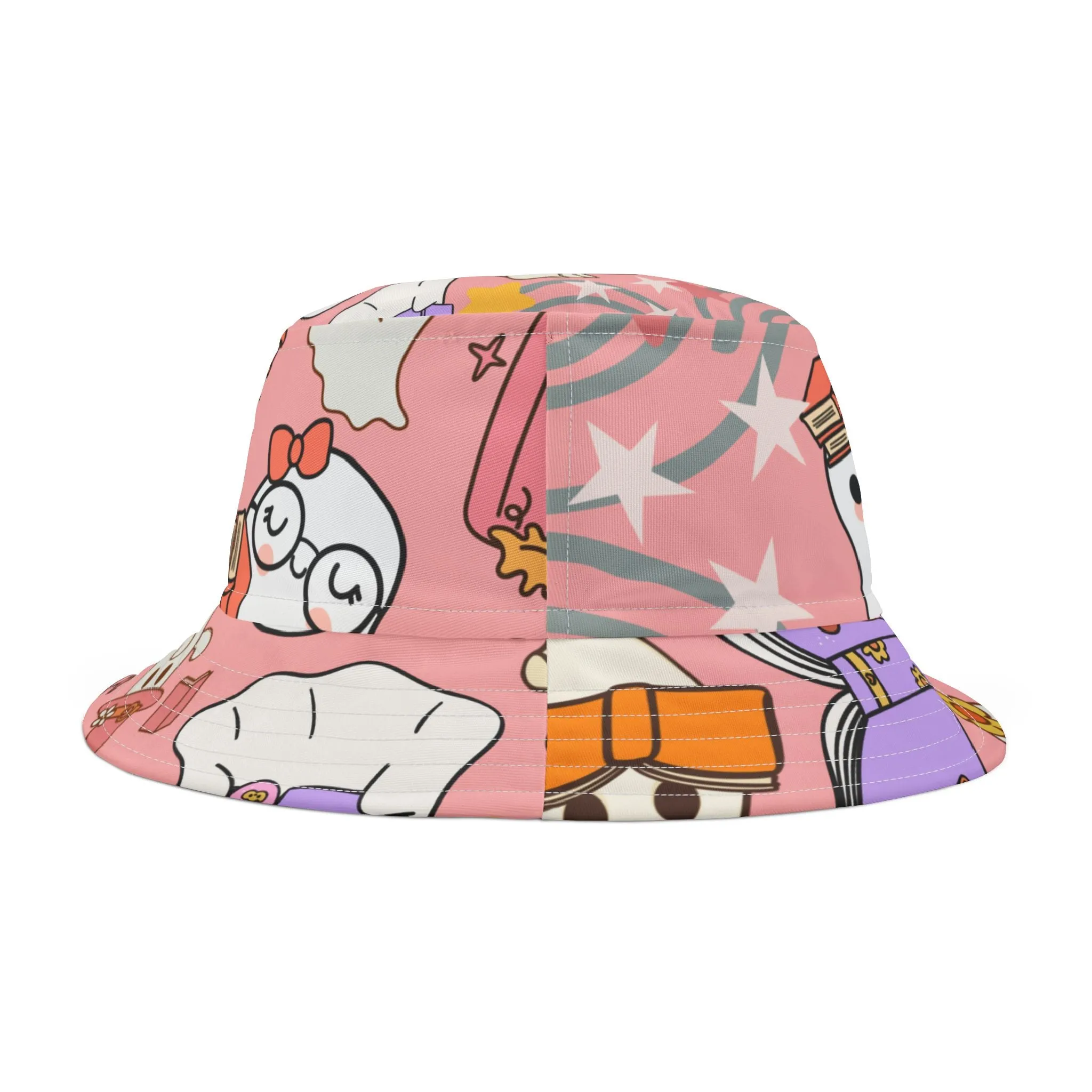 Bucket hat: Whimsical Ghost & Book Bucket Hat