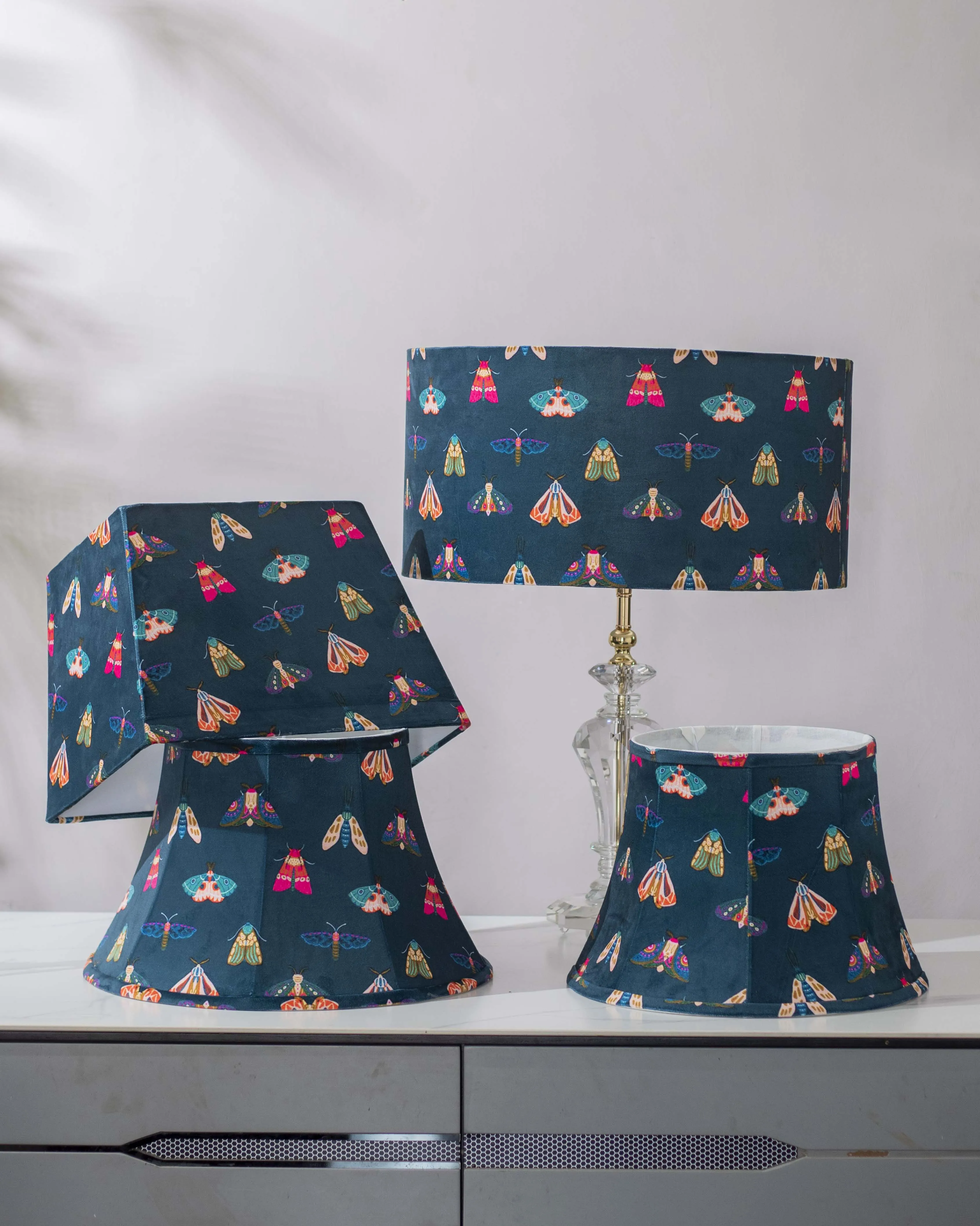 Butterfly Cotton Empire Lamp Shade - Large
