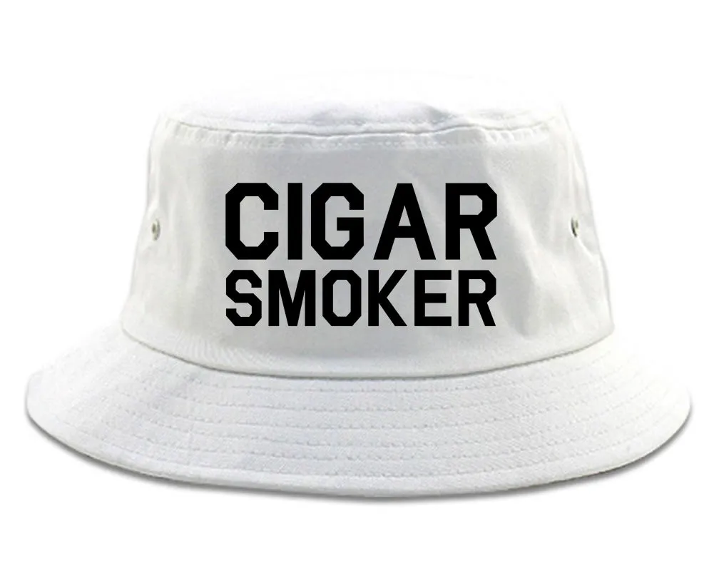 Cigar Smoker Mens Bucket Hat