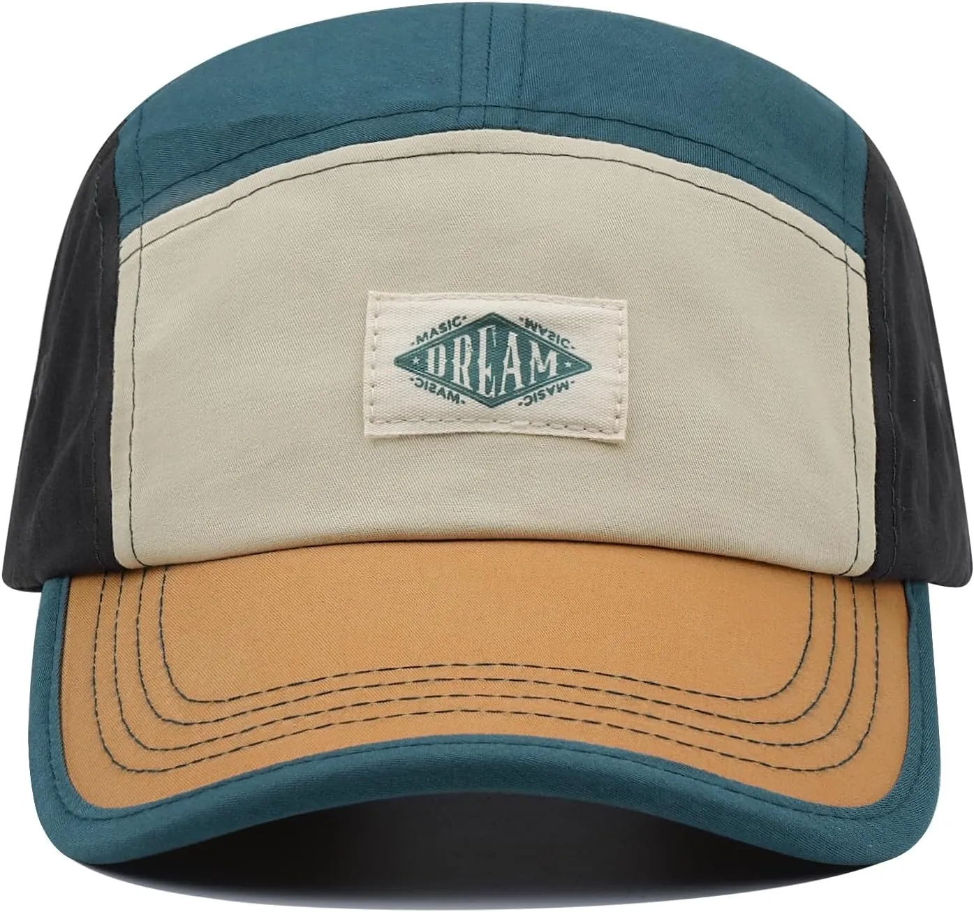 Clakllie 5 Panel Baseball Cap Lightweight Running Hats Snapback Trucker Hat Hip Hop Bike Board Cap Cotton Golf Dad Hat