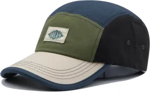 Clakllie 5 Panel Baseball Cap Lightweight Running Hats Snapback Trucker Hat Hip Hop Bike Board Cap Cotton Golf Dad Hat