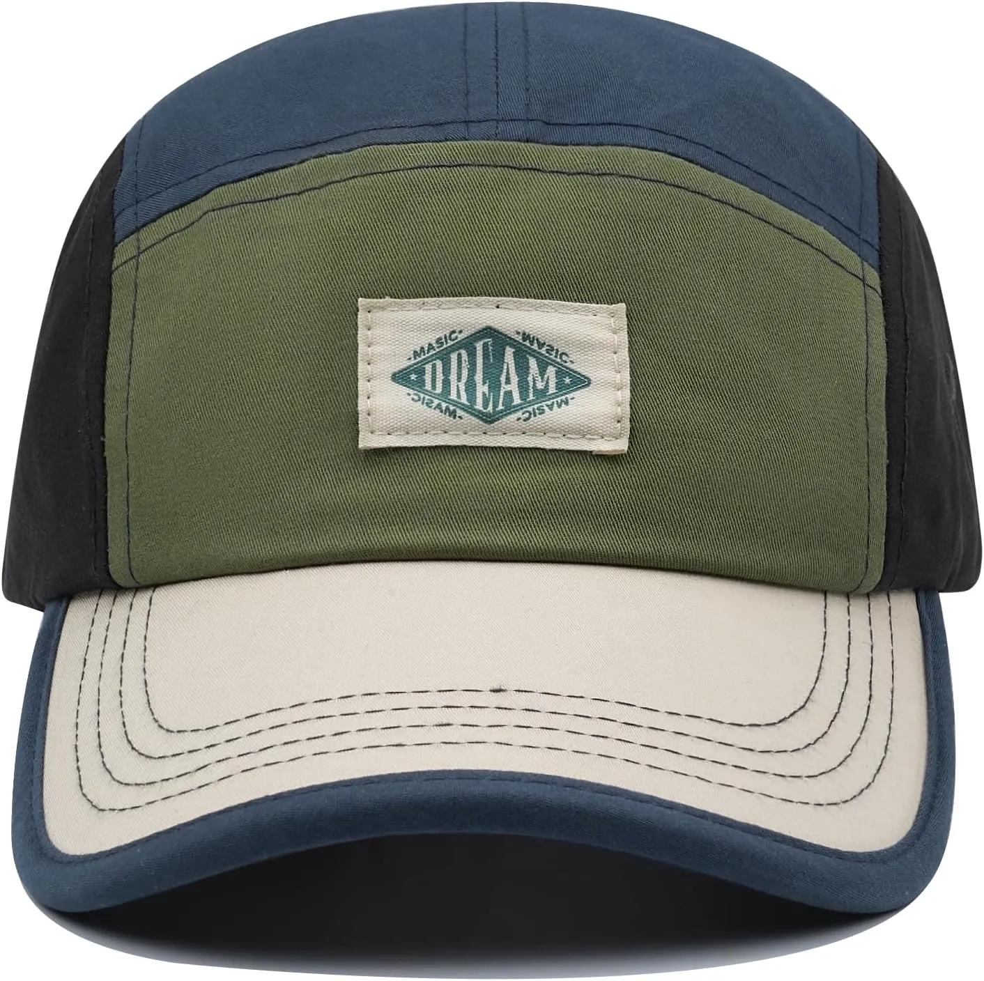 Clakllie 5 Panel Baseball Cap Lightweight Running Hats Snapback Trucker Hat Hip Hop Bike Board Cap Cotton Golf Dad Hat