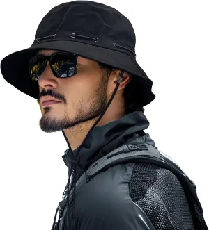 Clakllie Sun Hats for Women Men UV Protection Boonie Hats Summer Safari Jungle Hat Fishing Beach Hats UPF 50  Camping Hats