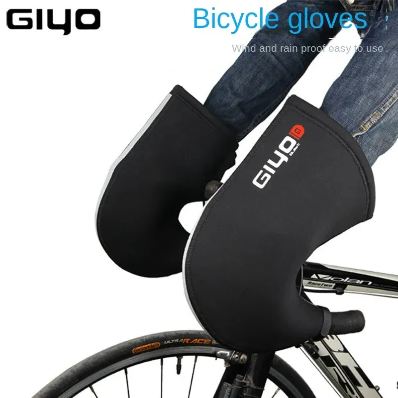 Giyo Windproof Autumn Winter Mountain Road Bicycle Handle Snowmo Gloves Cycling Mittens Bar Guard Cold-Proof Warmth Gloves