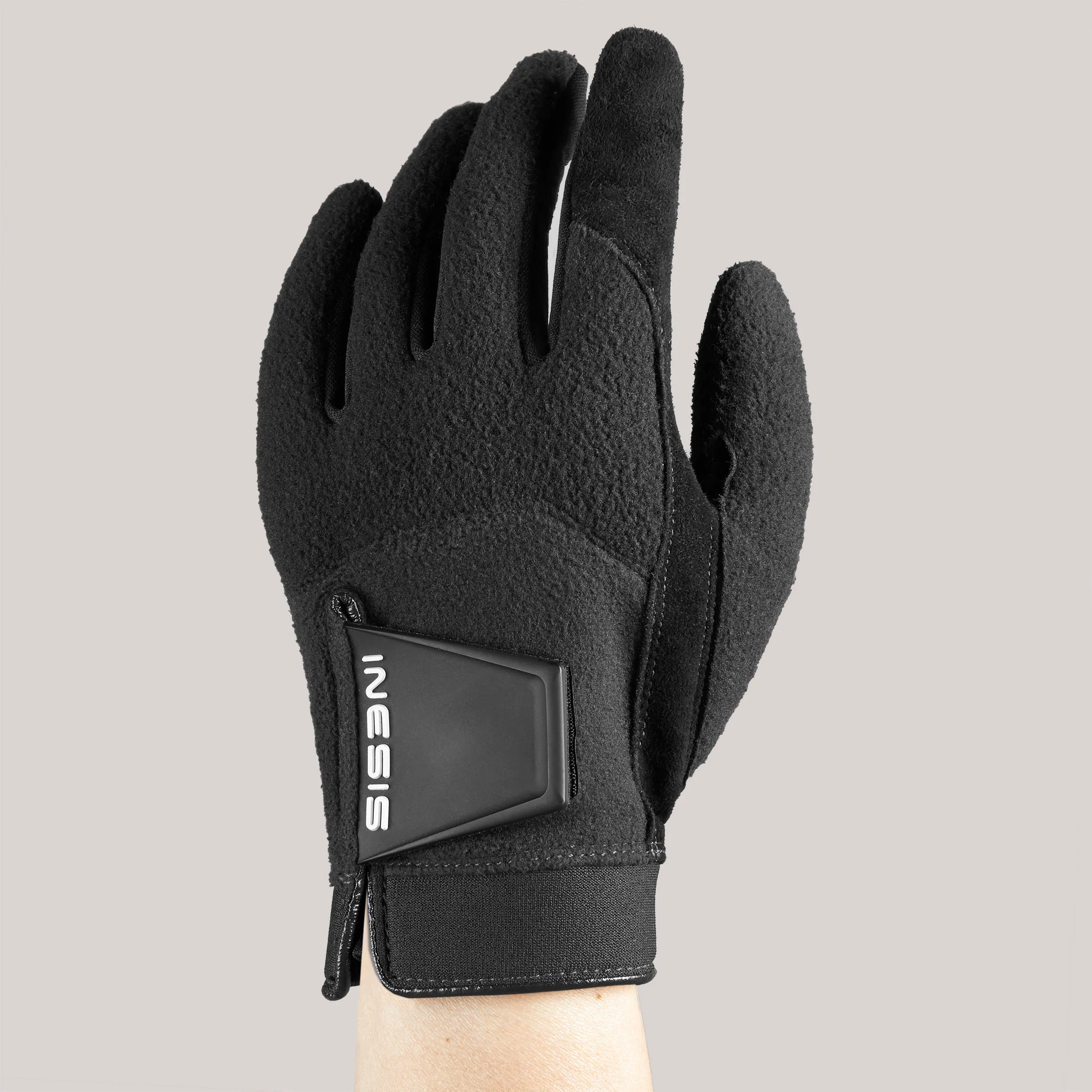 Golf gloves warm CW women's dark blue INESIS, black blue
