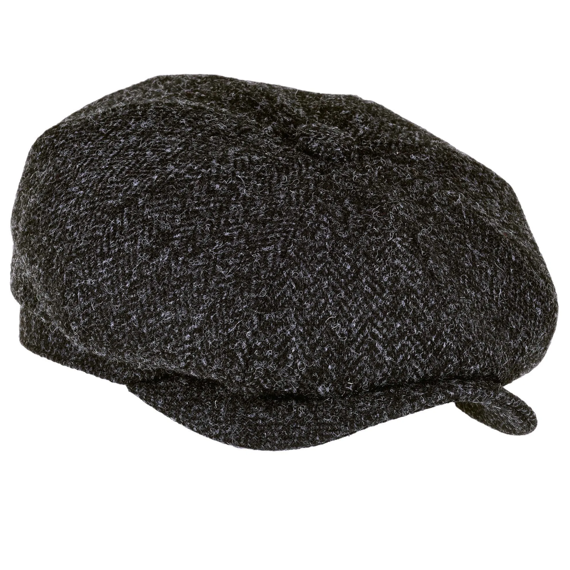 Heather Scott Newsboy Harris Tweed 8 Piece Cap