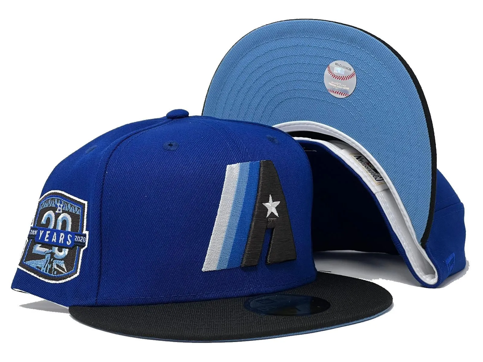 HOUSTON ASTROS 20TH ANNIVERSARY "WINTER ICY PACK" NEW ERA FITTED HAT
