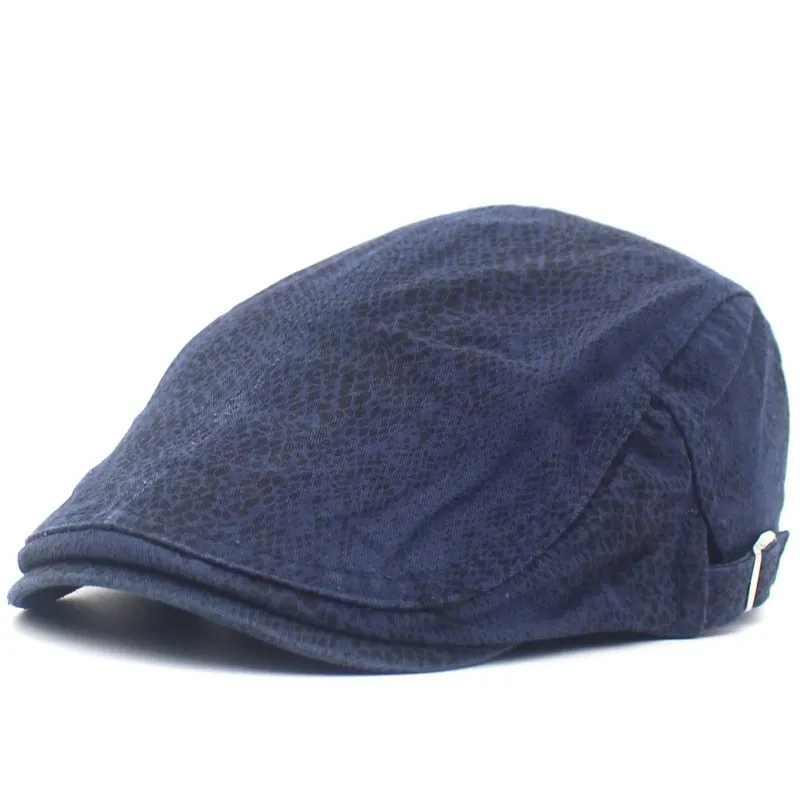 Leopard Print Flat Cap