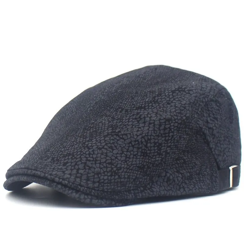 Leopard Print Flat Cap