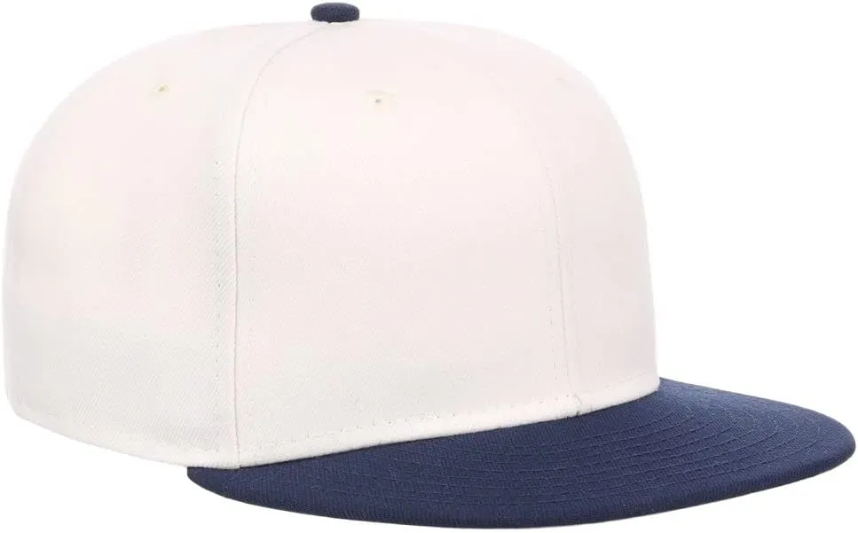 Lids Blank Premium Full Court w/Colored Under Visor Fitted Cap
