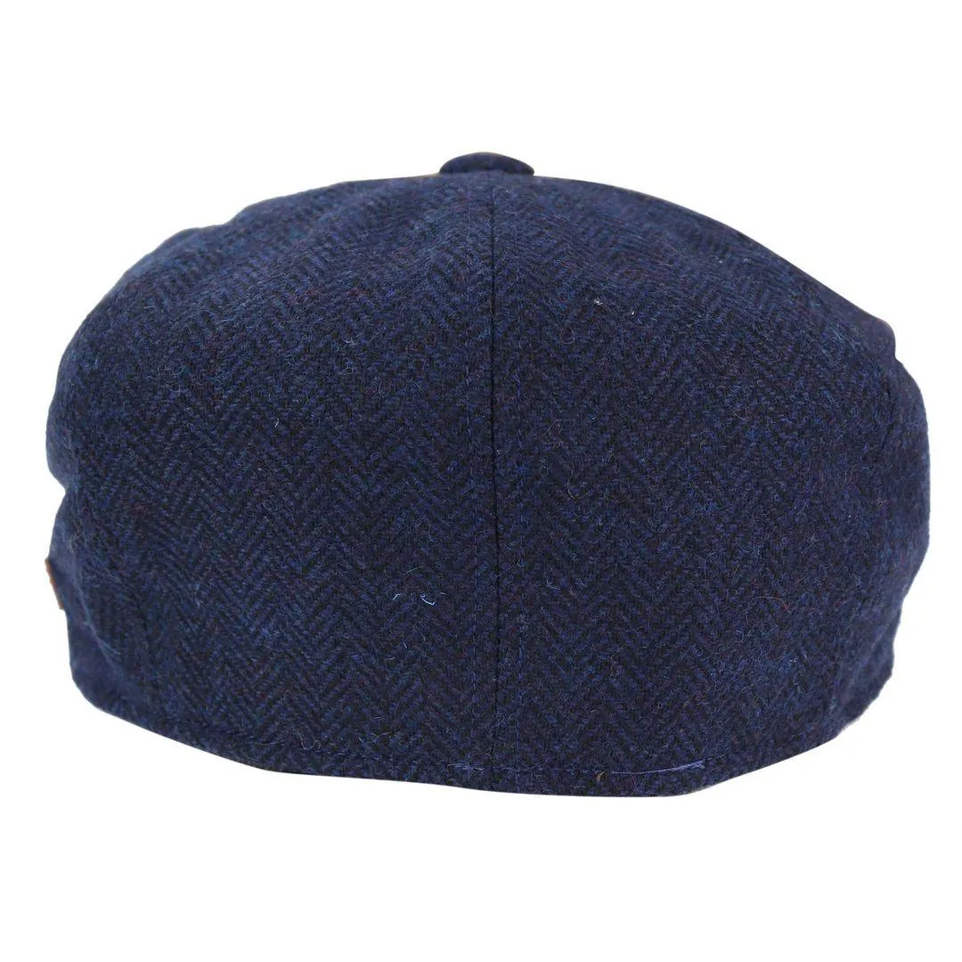 Mens Tweed Newsboy Peaky Blinder Baker Boy Razor Flat Cap Grandad Hat 8 Panel