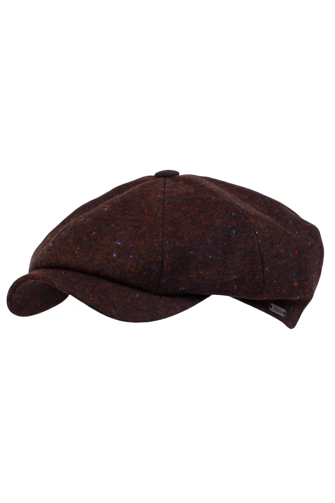 Newsboy Retro Cap in Wool Donegal (Choice of Colors) by Wigens