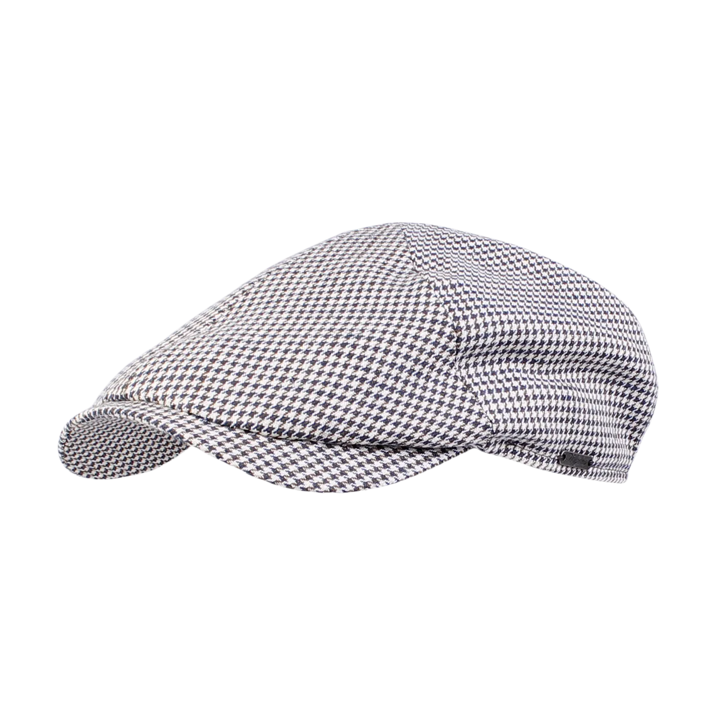 Newsboy Slim Cap in Summer Pepita Linen Blend Houndstooth (Choice of Colors) by Wigens