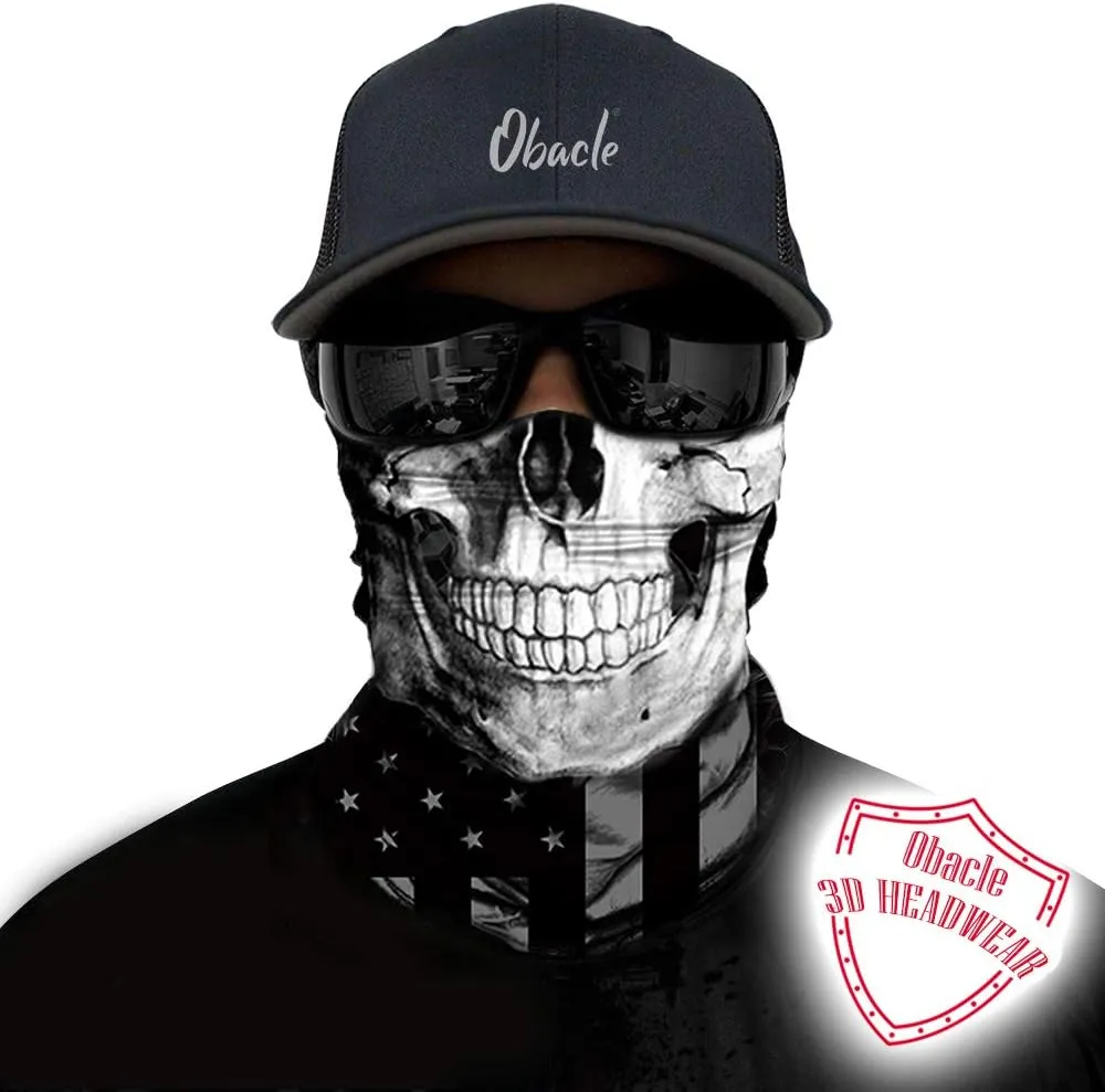 Obacle Bandana Face Mask Neck Gaiter Tube Mask Men Women for Sun Dust Protection