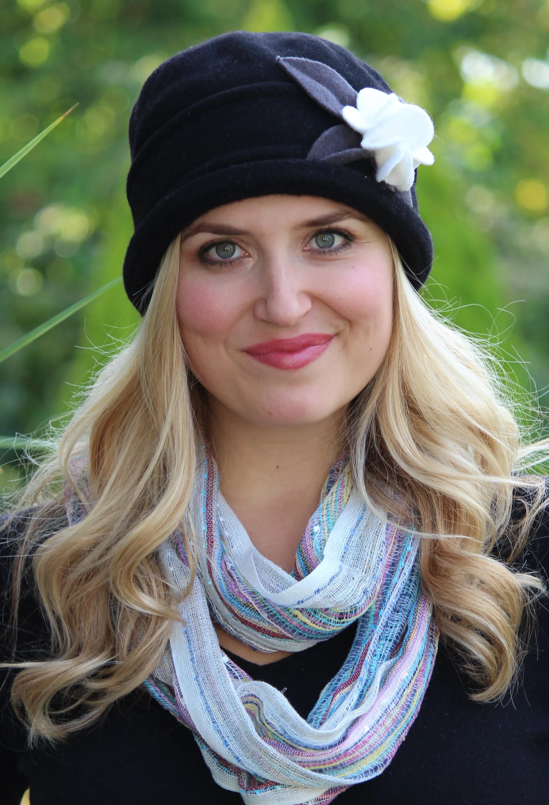 Olivia Luxury Fleece Cloche Hat For Women Double Layer Fleece