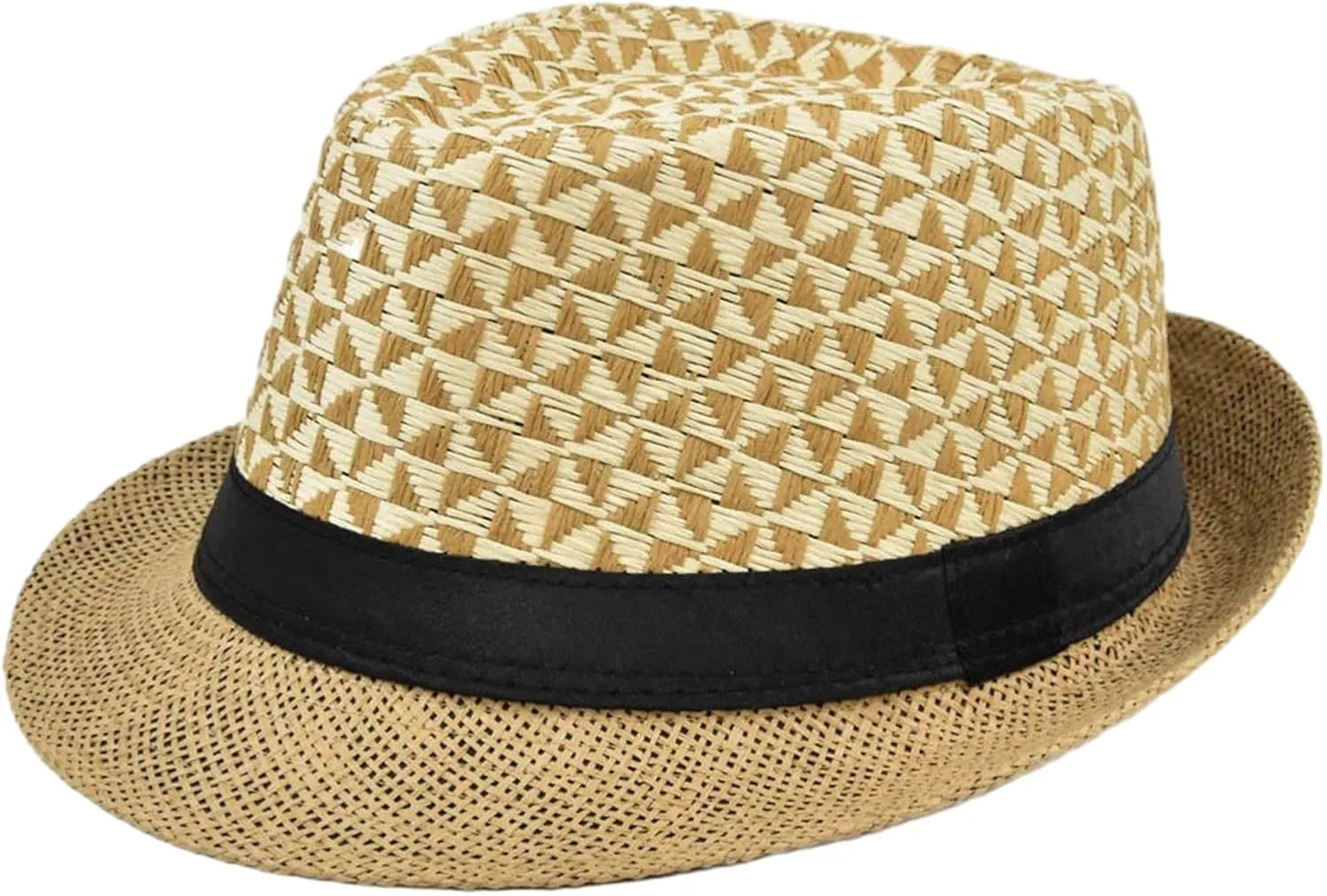 Straw Fedora Hat Straw British Style Straw Beach Hat Straw Hat Straw Panama Hat Panama Fedora Hat Tropical Printed