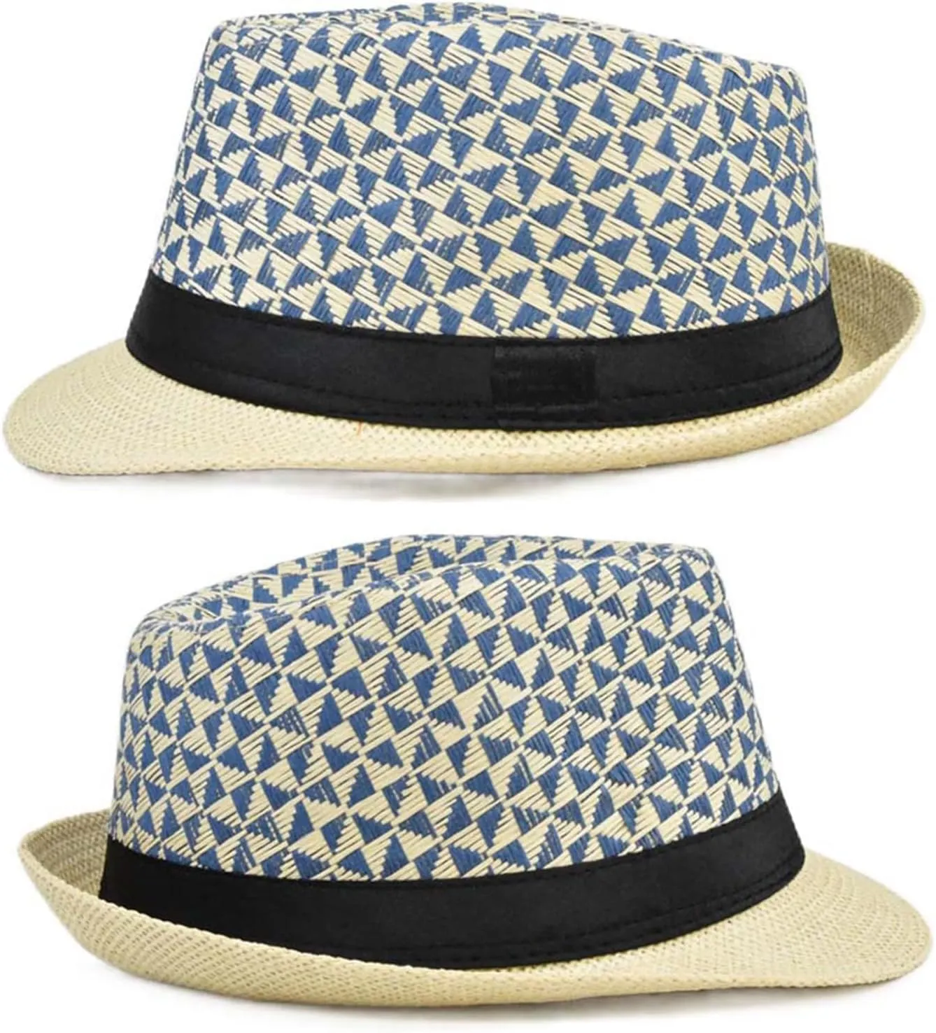 Straw Fedora Hat Straw British Style Straw Beach Hat Straw Hat Straw Panama Hat Panama Fedora Hat Tropical Printed