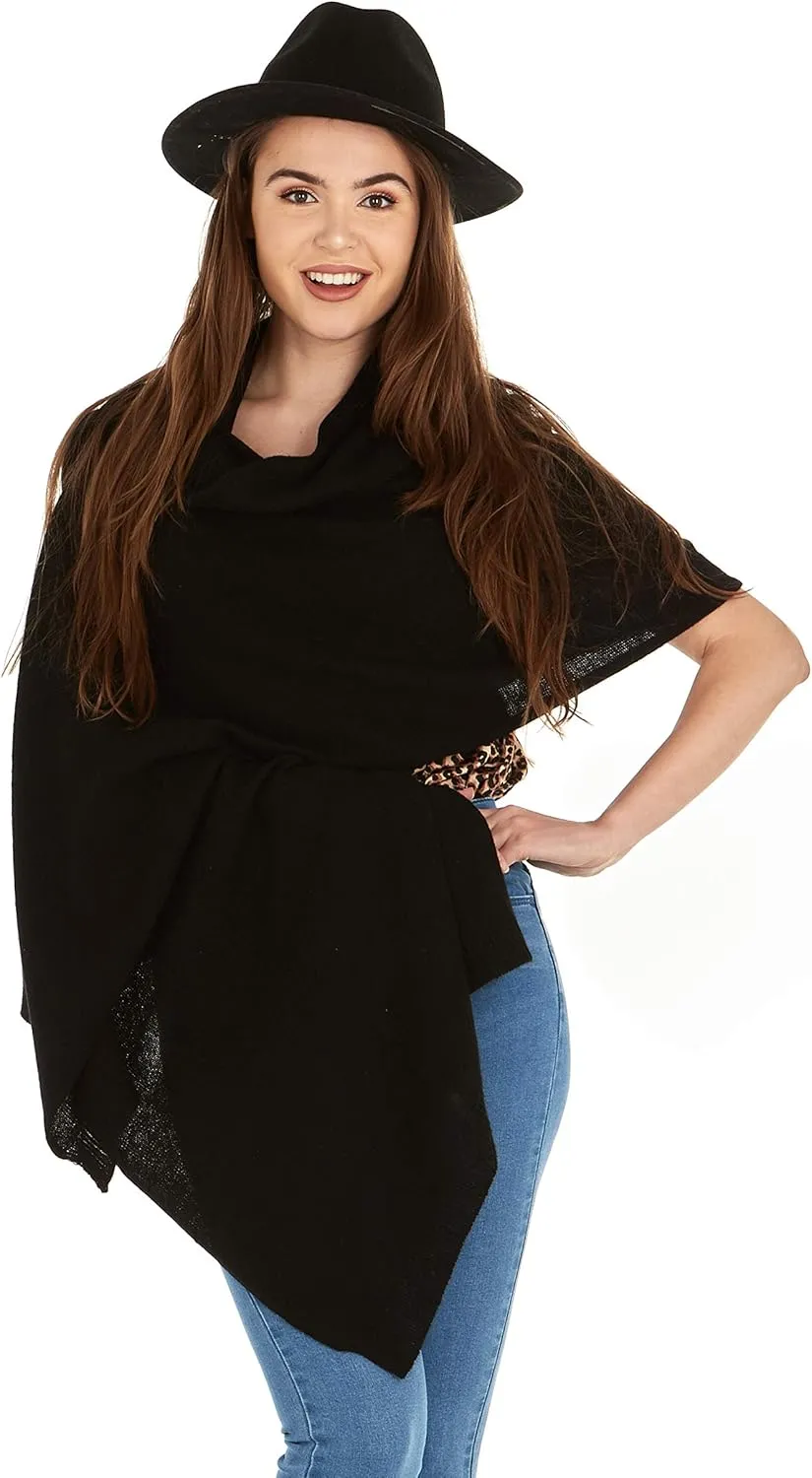 Velanio Cashmere 100% Cashmere Knitted Wrap Pashmina Shawl Extra Large Scarf Stole for Women Travel