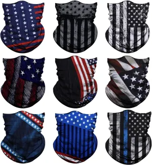 Venswell Neck Gaiter Face Mask Men Women,Seamless Bandana Rave Face Cover Scarf Mask,Balaclava,Headband, Head Wrap,Headwear