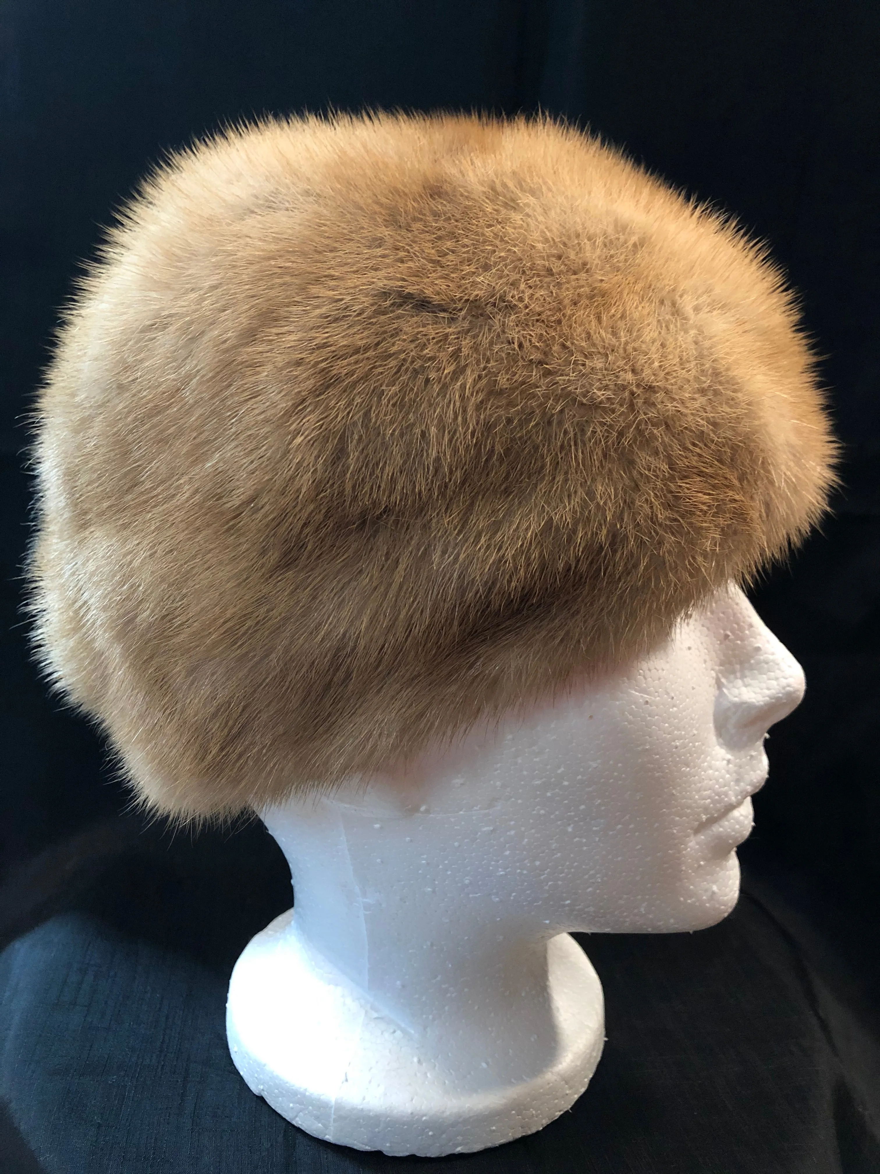 Vintage Blonde Fur Hat