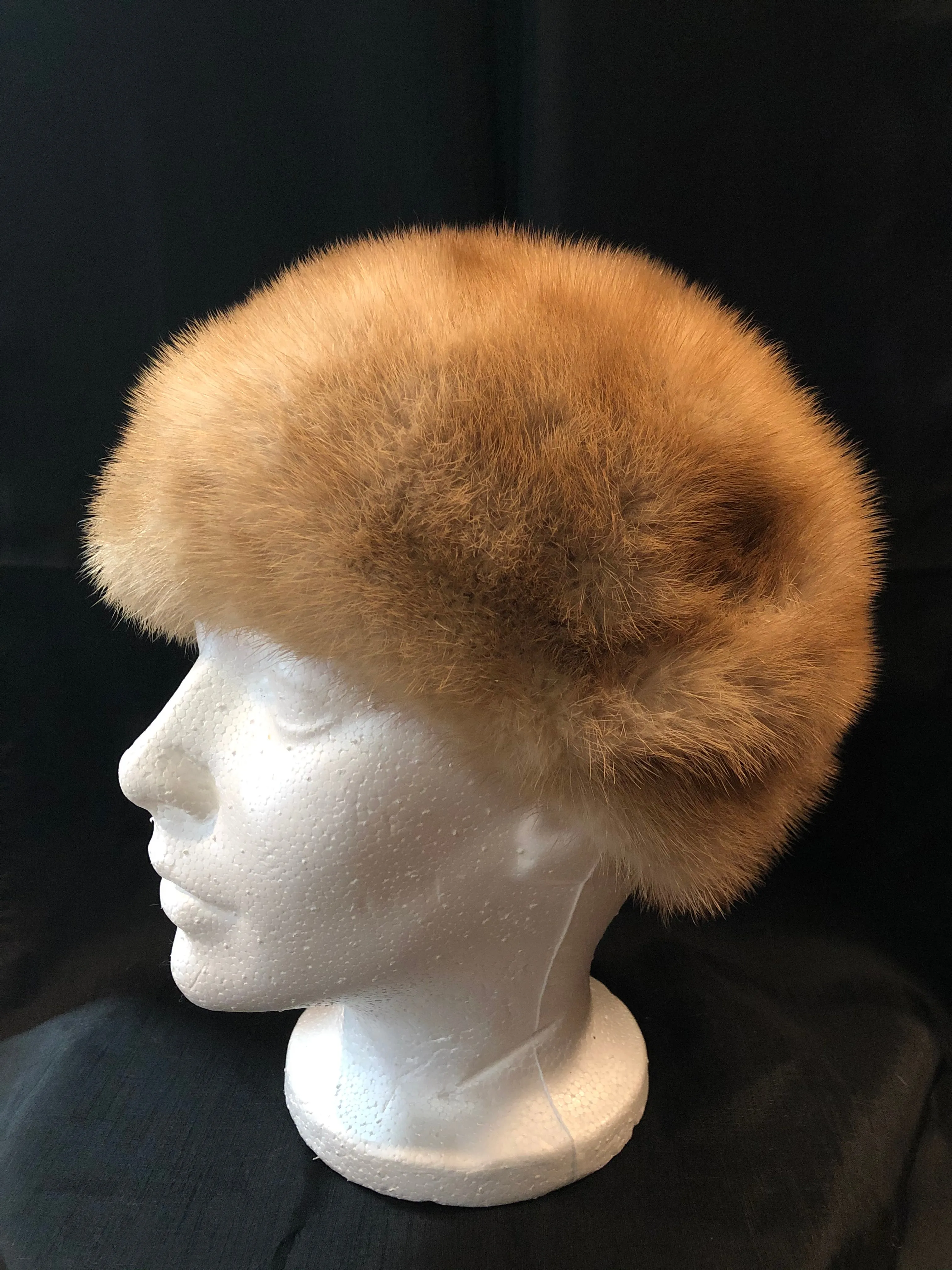 Vintage Blonde Fur Hat