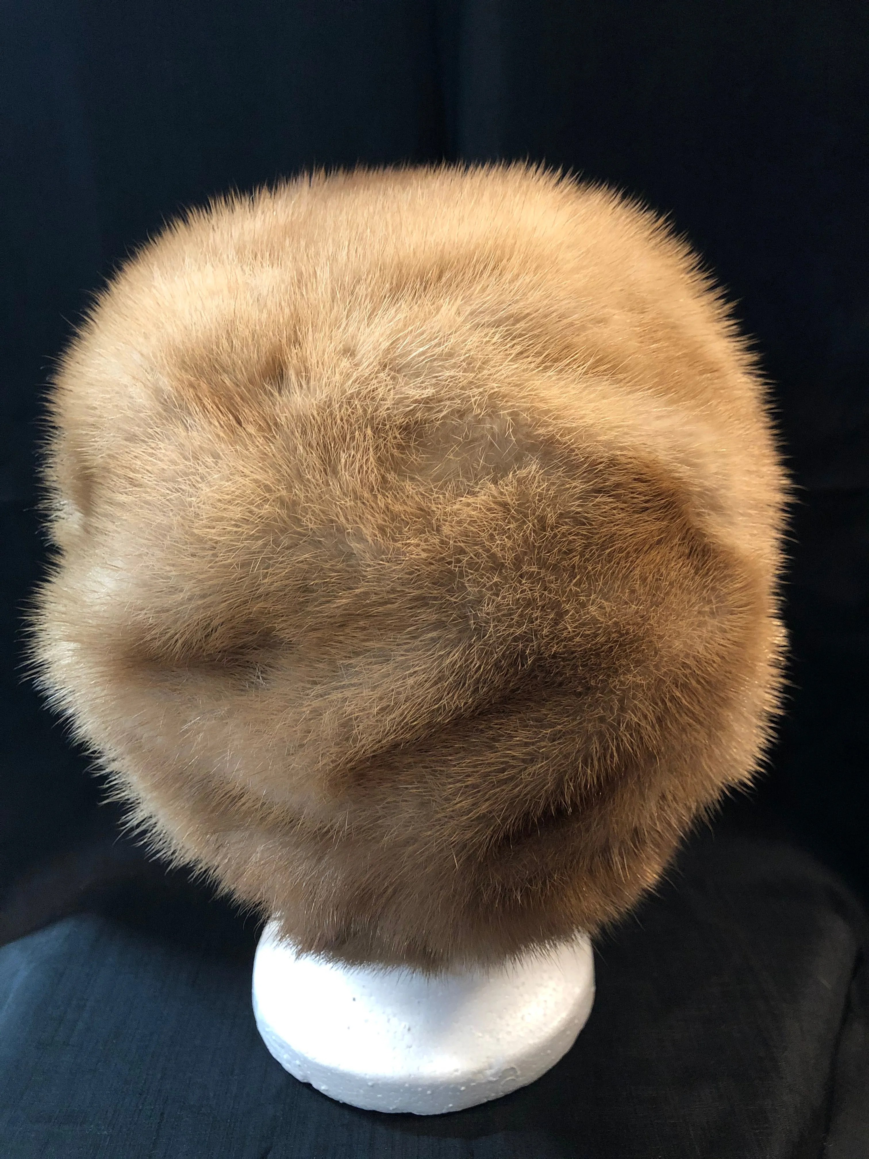 Vintage Blonde Fur Hat