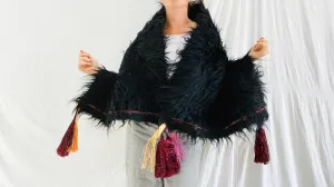 Wool Shawl with Tassels. Mayan. Chamula. Mexico