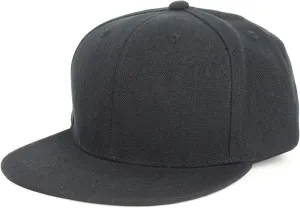 Youth Kid's Solid Color Flat Bill Snapback Baseball Cap