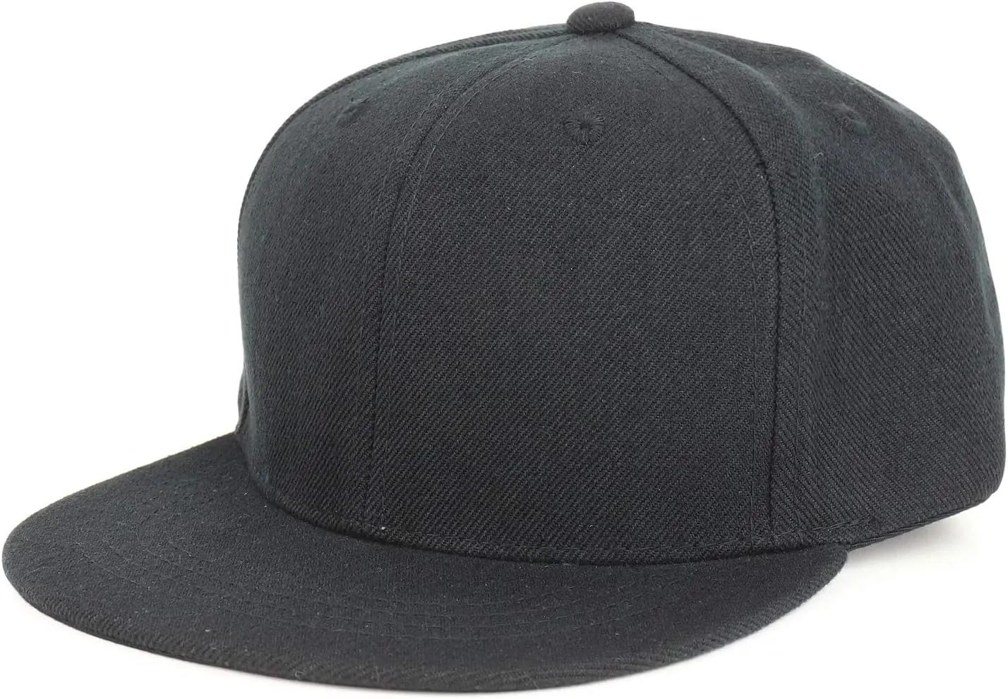 Youth Kid's Solid Color Flat Bill Snapback Baseball Cap